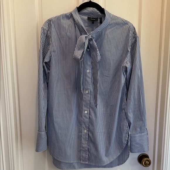 Theory Classic Striped Shirt - Picture 1 of 3